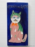 Mattonelle ceramica attenti al gatto ma8